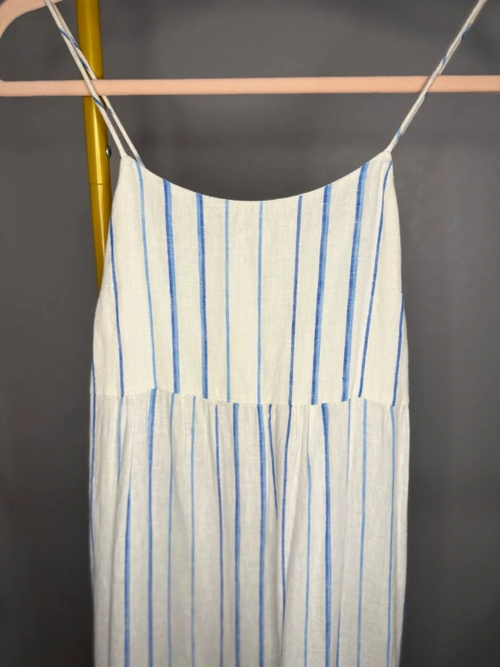 Madewell Cami Tiered Midi Dress Stripe Size 00 - Picture 4 of 6